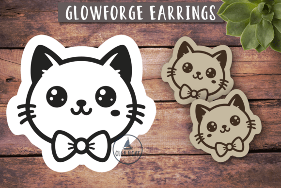 Cat Earrings Laser Engraving Files