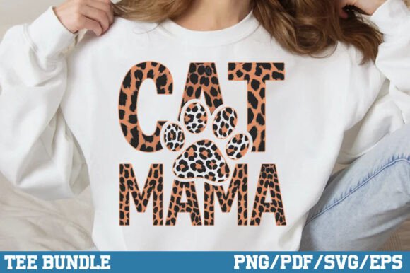 Cat Mama, Mothers Day PNG Leopard Screen