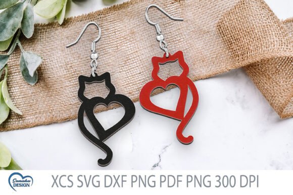 Cat Valentine Earrings Laser Cut