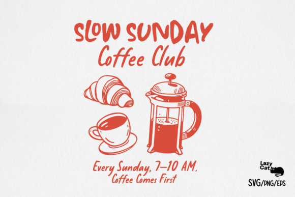 Coffee Poster Doodle SVG PNG