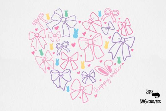 Easter Heart SVG PNG