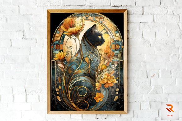 Fantastic Whimsical Cat Wall Art