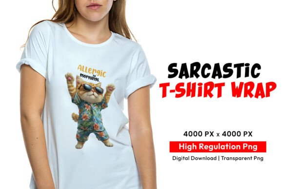 Funny Cat Wearing Sunglasses T-Shirt