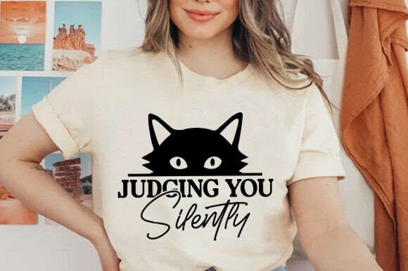 Judging You Silently, Funny Cat Shirt