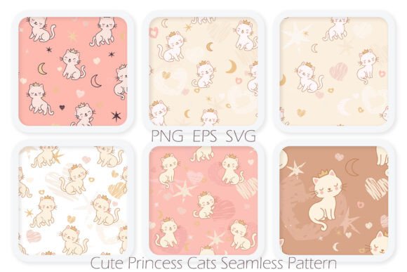 Seamless Princess Cat Pattern Review