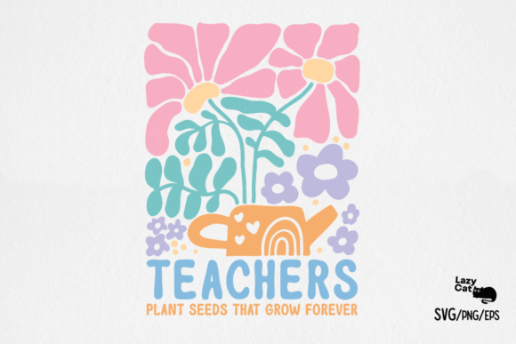 Teacher Boho Floral SVG PNG