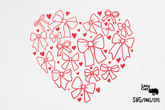 Valentine Coquette Heart SVG PNG