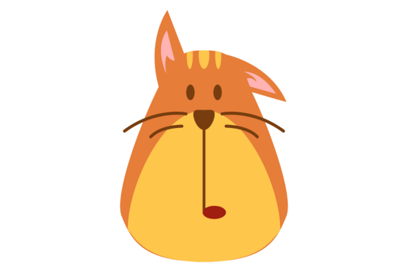 Worried Cat with Cute Face Expression